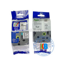 Cheap price shrink label tube printing  tz231 black on white printer label tape cassette